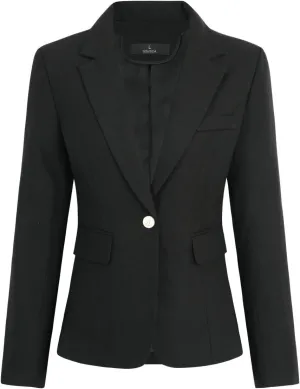 YYNUDA Women's Casual Long Sleeve Two Button Suit Jacket Work Office Blazer Jacket